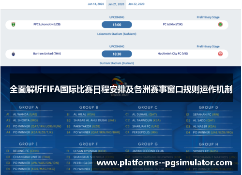 全面解析FIFA国际比赛日程安排及各洲赛事窗口规则运作机制